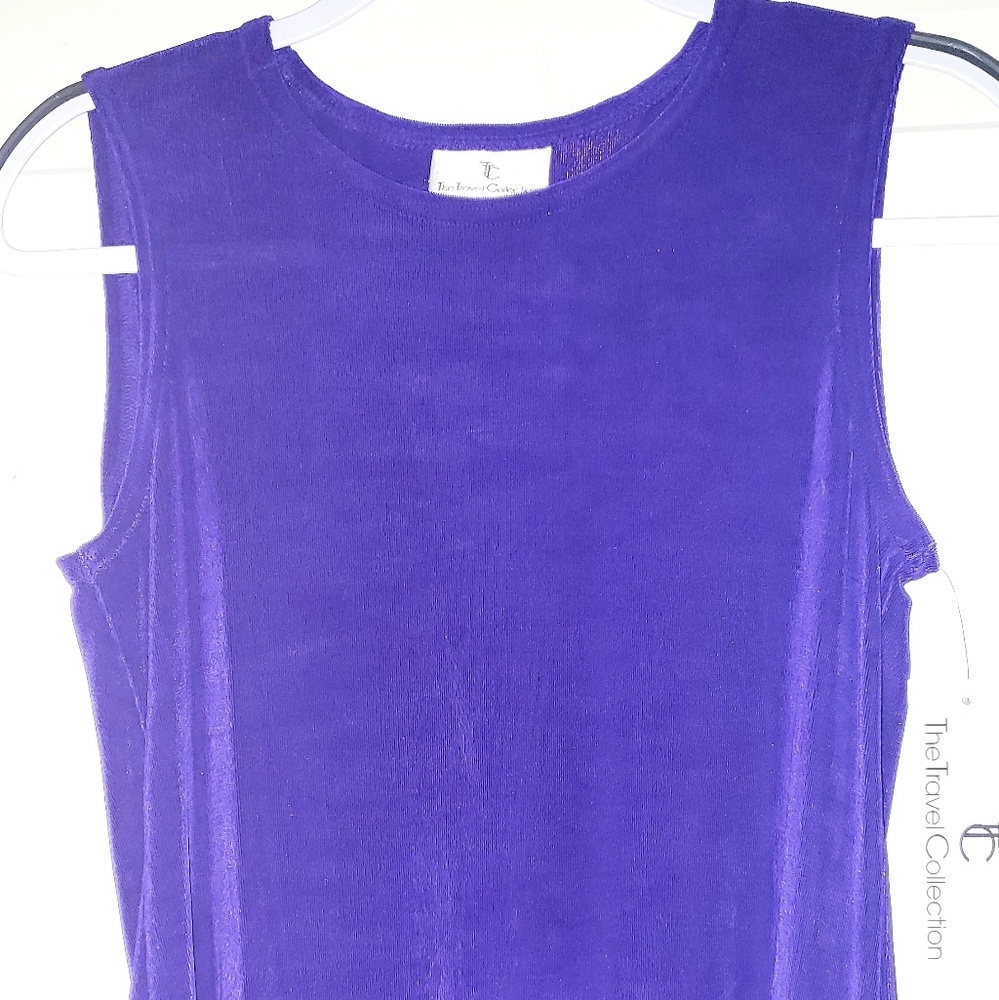 The Travel Collection Purple Spandex Ladies Top